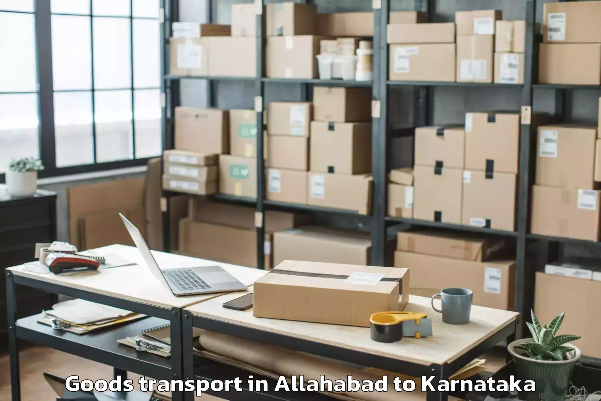 Top Allahabad to Muddebihal Goods Transport Available